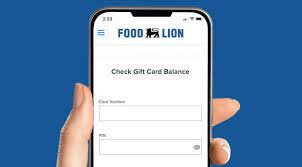 food lion gift card balance