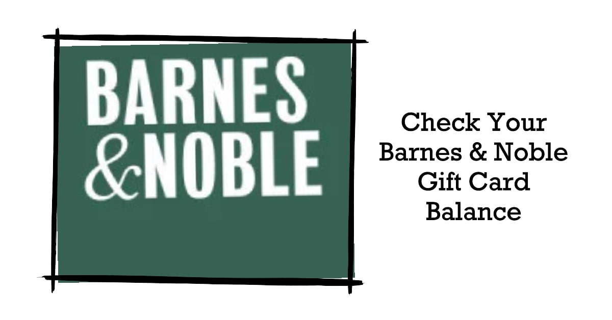 Barnes And Noble Gift Card Balance
